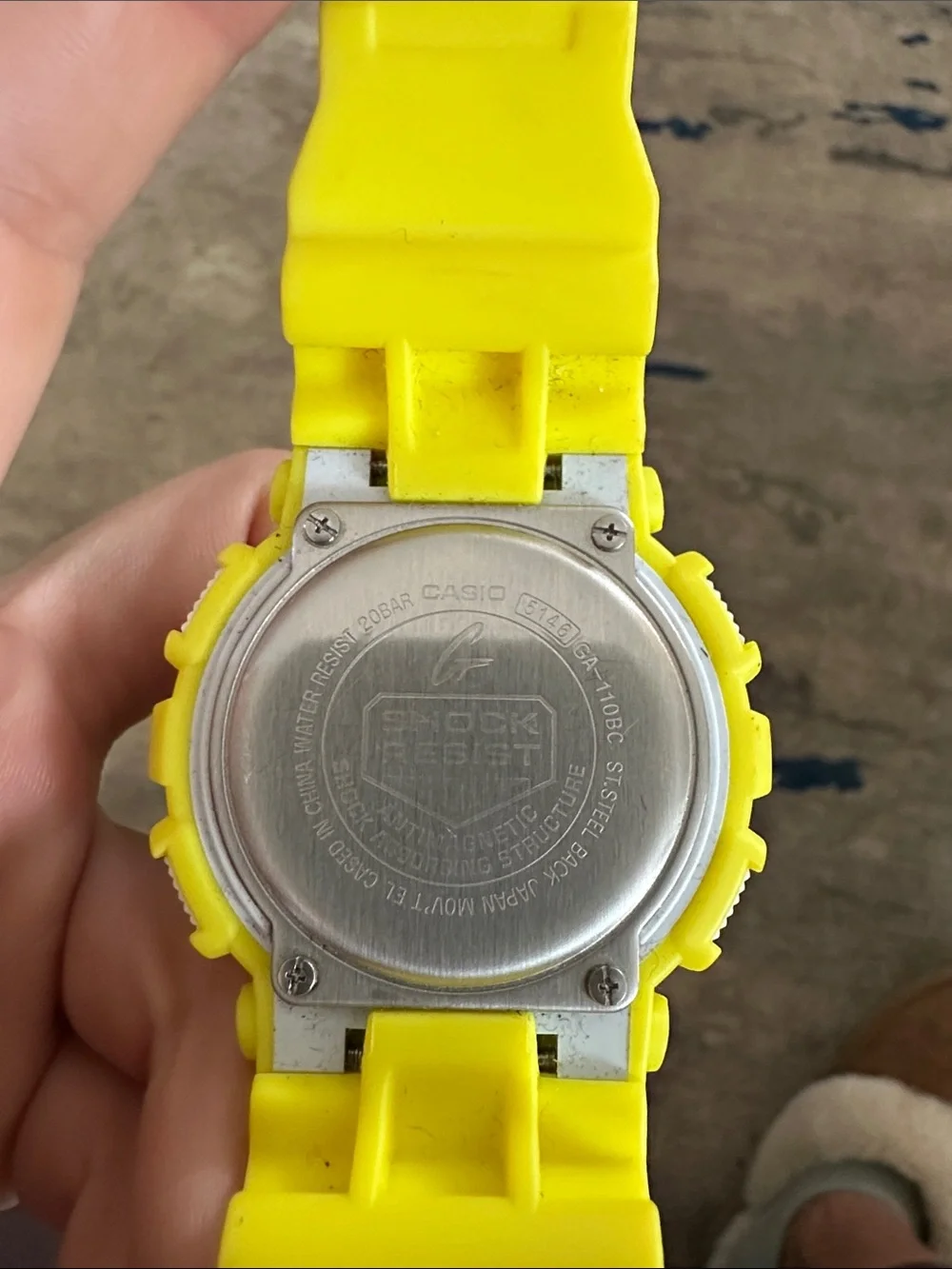 G-Shock Yellow Casio